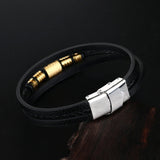 Cowhide Men's Bracelet Hand-Woven Multi-Layer – Jewelry Gift Ideas — 2