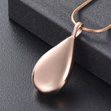 Titanium Steel Drop Shape Urn Pendant Necklace – Jewelry Gift Ideas — 5