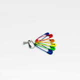 Six Color Trendy Rainbow Pin Earrings – Gift Ideas — 6
