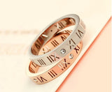 Roman numerals diamond couple ring – Gifts for Couples — 1