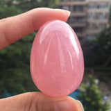 Natural pink crystal crystal egg shape – Everyday Gifts — 3