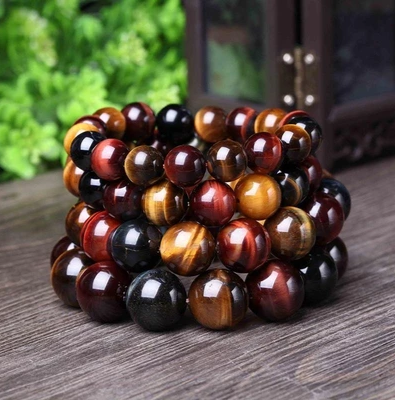 Tiger Eye Bracelet Natural Crystal Stone Buddha – Jewelry Gift Ideas — 1