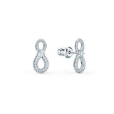 Crystal Series Infinite Love 8 Stud Earrings – Gifts for Couples — 2