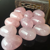 Natural pink crystal crystal egg shape – Everyday Gifts — 6