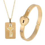 Fashion Jewelry Titanium Steel Couple Love Lock – Jewelry Gift Ideas — 7