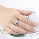 Lovers Rings Silver Rings Female And Male Pair Gift – Gifts for Her — 3