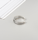 Double line retro joint tail ring – Everyday Gifts — 4