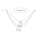 Fashionable Multilayer Boho Moon Map Necklace – Jewelry Gift Ideas — 2