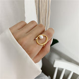Adjustable Pearl Light Luxury Gold Plated Ring – Thoughtful Gifts — 3