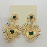 Bohemian Sunflower Heart-shaped Earrings – Gifts for Couples — 8