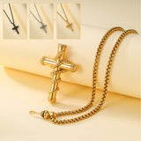18k Gold Detachable Cross Snake Necklace Fashion – Jewelry Gift Ideas — 1