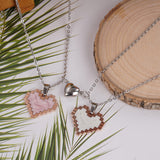2pcs Magnetic Heart-shaped Mosaic Necklace Fashion – Gifts for Couples — 4