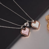 2pcs Magnetic Heart-shaped Mosaic Necklace Fashion – Gifts for Couples — 7