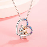 Love Couple Necklace With Colorful Rhinestones – Gifts for Couples — 6