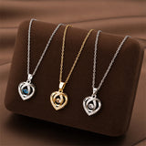 Fashion Dancing Love Necklace With Rhinestones – Gifts for Couples — 6