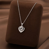 Fashion Dancing Love Necklace With Rhinestones – Gifts for Couples — 10