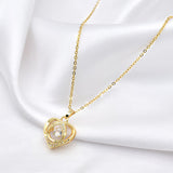 Fashion Dancing Love Necklace With Rhinestones – Gifts for Couples — 7