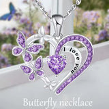 Ins Butterfly Love Necklace With Rhinestones – Jewelry Gift Ideas — 1