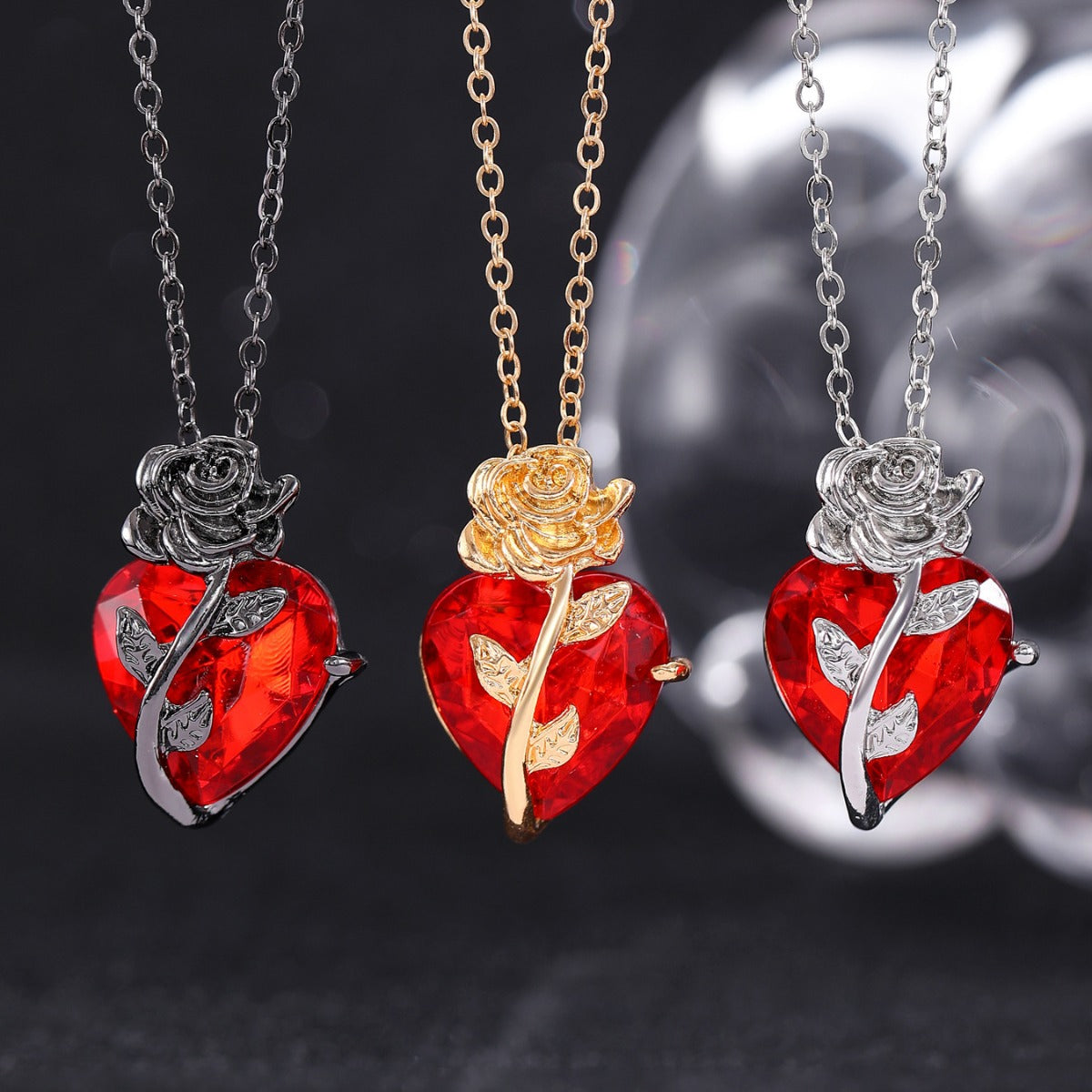 Punk Rose Love Necklace Fashion Personality – Jewelry Gift Ideas — 1