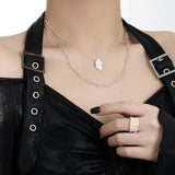 Geometric Irregular Necklace Sterling Silver – Jewelry Gift Ideas — 2