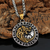 Mens Fashion Viking Wolf Head Rune Pendant – Jewelry Gift Ideas — 4