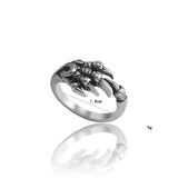 Hip Hop Halloween Eagle Claw Skull Retro Punk Ring – Everyday Gifts — 2