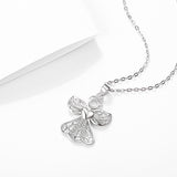 S925 Sterling Silver Necklace Angel Pendant – Jewelry Gift Ideas — 5