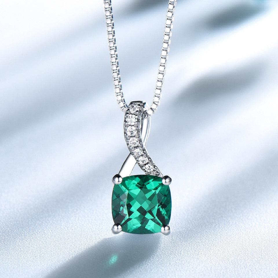Three-Piece Emerald Ladies Pendant Earrings Ring – Jewelry Gift Ideas — 1