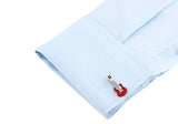 High Quality New French Style Red Guitar Cufflinks – Stylish Gifts — 2