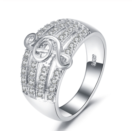 White AAA Zircone Women's Ring – Gifts for Her — 1