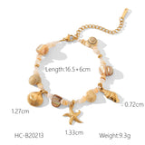 Stainless Steel Conch Starfish Shell Bracelet – Jewelry Gift Ideas — 2
