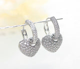 Personalized Micro Inlaid Zircon Peach Earrings – Gifts for Couples — 5