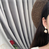 925 Silver Needle French Retro Pearl Earrings – Everyday Gifts — 4