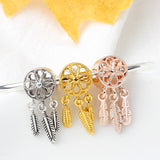 Alloy Bead Rose Spirit Dream Catcher Pendant – Jewelry Gift Ideas — 3