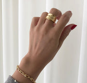 Geometric minimalist irregular ring design sense – Gifts for Her — 10