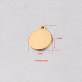 Stainless Steel Smooth Small Round Disc Pendant – Jewelry Gift Ideas — 6