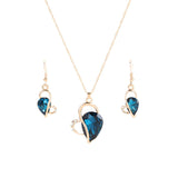 Crystal Love Jewelry Set Necklace Earrings – Jewelry Gift Ideas — 2