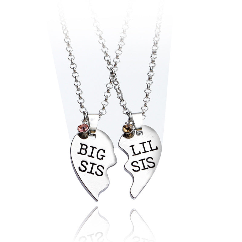 Good Sisters Girlfriend Love Stitching Necklace – Jewelry Gift Ideas — 1