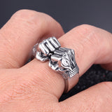 Stainless Steel Stylish Sports Fist Ring – Fitness Gifts — 2