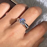 Fashion Six Claw Cubic Zircon Crystal Ring – Stylish Gifts — 4