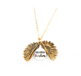 Sunflower Double Lettering Necklace – Jewelry Gift Ideas — 19