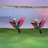 Colorful Bird Acrylic Earrings Vintage Necklace – Jewelry Gift Ideas — 12
