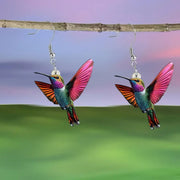 Colorful Bird Acrylic Earrings Vintage Necklace – Jewelry Gift Ideas — 12