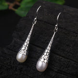 S925 Sterling Silver Drop Earrings With Retro – Holiday Gift Ideas — 3