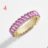 Crystal alloy multi-colored ring – Gift Ideas — 13