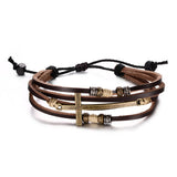 Cowhide cross bracelet – Jewelry Gift Ideas — 5