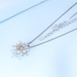 Sterling Silver Female Snowflake Pendant Necklace – Jewelry Gift Ideas — 5
