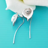 Silver Plated Sun Flower Earrings – Birthday Gifts — 5