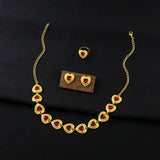 Retro Court Love Necklace Earrings And Ring Set – Jewelry Gift Ideas — 1