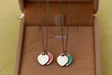 Doppel Herz Necklace Oil Dripping Rose Gold – Jewelry Gift Ideas — 20